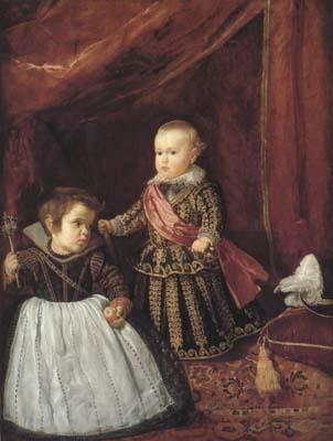 Diego Velazquez Le Prince Baltasar Carlos avec son nain (df02) Spain oil painting art